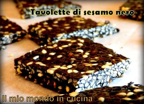 TAVOLETTE DI SESAMO NERO - cucina coreana