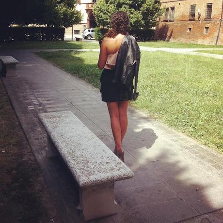 Studded Earrings and Jacket