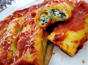 Cannelloni crespelle ricotta spinaci sugo salsiccia