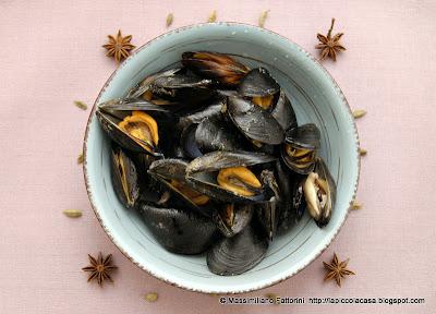 Le cozze: muscoli al profumo di cardamomo e anice stellato