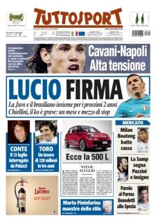 Ecco le prime pagine di oggi ! Gazzetta – Tuttosport – Corriere dello Sport