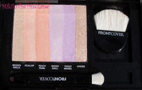 FRONT COVER: a rainbow of colours palette. Swatches