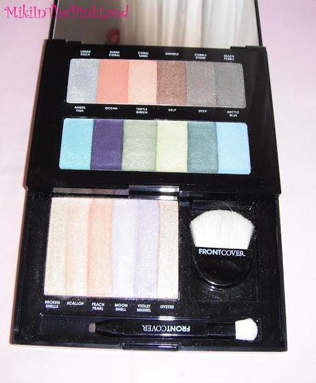 FRONT COVER: a rainbow of colours palette. Swatches