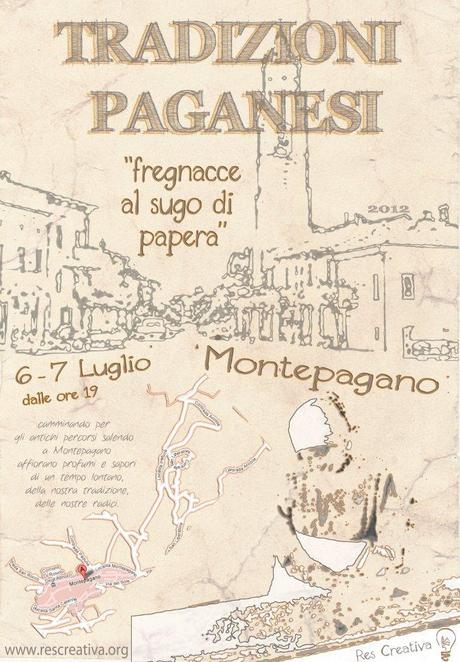 Montepagano organizza tradizioni paganesi, fregnacce al sugo di papera. 6 - 7 luglio