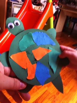 Lavoretti con i bimbi più piccoli (2 anni): Costruire una tartaruga da un cd