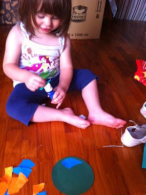 Lavoretti con i bimbi più piccoli (2 anni): Costruire una tartaruga da un cd