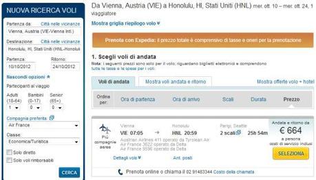 Solo oggi: Voli Hawaii 664 Euro!!!