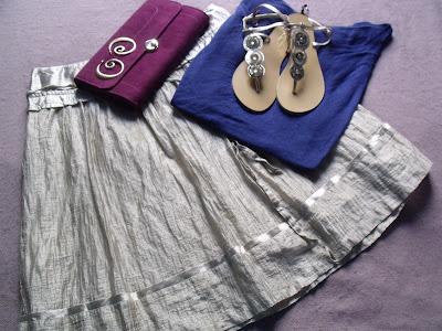 OUTFIT #4 - BLUE, VIOLET & GOLD