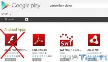 Su Android 4.1 non ci sarà Flash Player Android 4.1 Jelly Bean non dispone del Flash Player