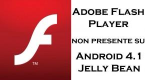 Niente Flash Player per Android 4.1 - Logo