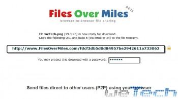 FilesOverMiles: come inviare file direttamente da browser a browser