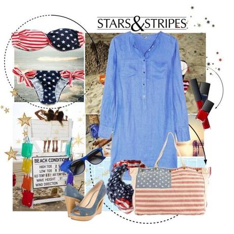 FASHION TIPS // Stars&Stripes; on the Beach!