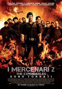 Sylvester Stallone ed il resto del cast di I Mercenari 2 in questo affascinante banner promozionale
