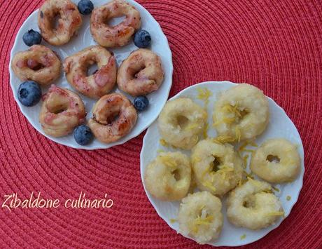 Mini ciambelline con giulebbe al limone  e al mirtillo...per quanti modi di fare e rifare