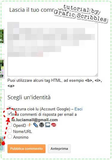 Iscriversi alle risposte di un commento, tutorial