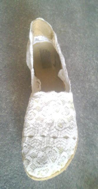 DIY lace Espadrillas inspired  Valentino