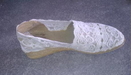 DIY lace Espadrillas inspired  Valentino