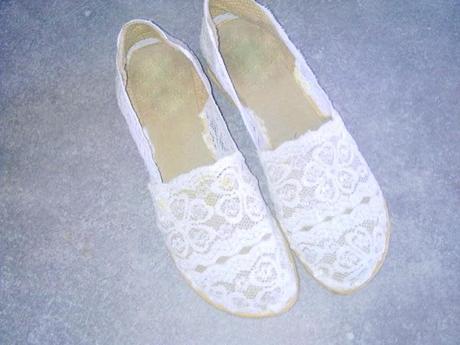 DIY lace Espadrillas inspired  Valentino