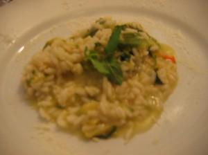 Risotto di menta e zucchine