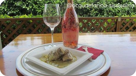 ...cannoli di orata in manto di lardo con patate profumate allo zafferano...