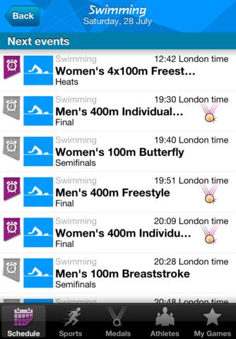 iOS App: London 2012: Official Results App