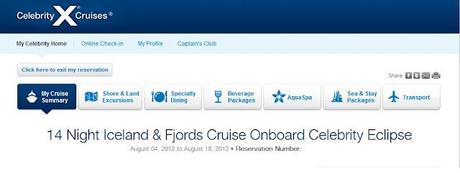 DIARIO DI BORDO: WEB CHECK-IN CELEBRITY ECLIPSE