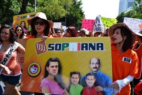 Video Messico: CompraVendita Voti + MegaMarcia anti frode 7-7-2012