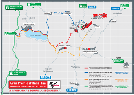 Informazioni utili su come arrivare al Mugello per il Gran Premio d’Italia Tim 2012