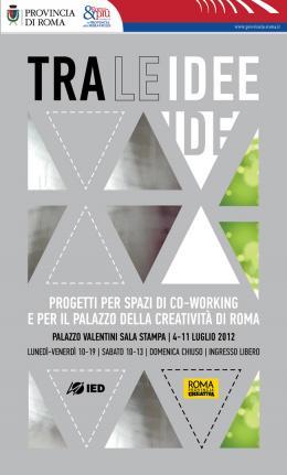 4 – 11 luglio “Tra le idee” a Palazzo Valentini