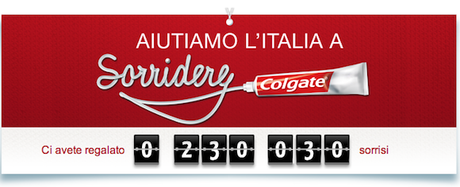 Colgate | Iniziativa “Aiutiamo l’italia a sorridere”