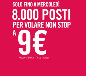 Volotea: 8.000 voli a 9 euro