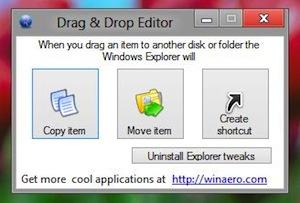 Modificare funzionalità drag and drop