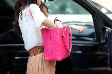 In the Street...Pink Does Not Stop...PMFW/Haute Couture Paris