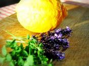 Paccheri filetti sarde, limone fiori lavanda.