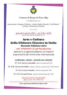 Arte e Cultura della Chitarra Classica in Italia Seconda Edizione 2012