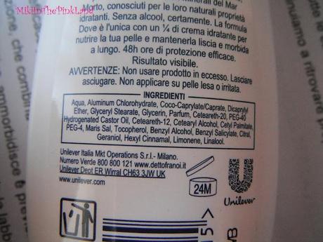 Le proprietà dei minerali del Mar Morto in un deodorante! Dove Natural Touch