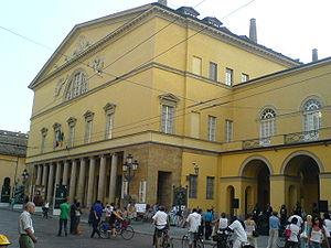 The Teatro Regio of Parma.