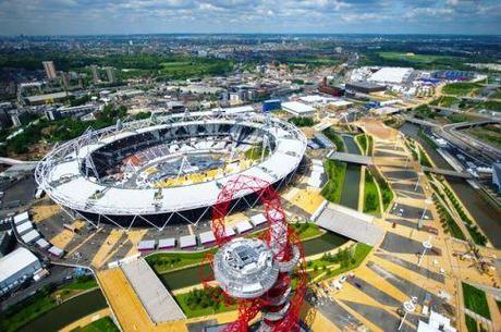 Veduta aerea del Queen Elizabeth Olympic Park TGS Summer 2012 – Diario dell’11.07