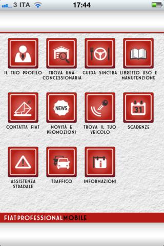 iOS App: Fiat Professional Mobile