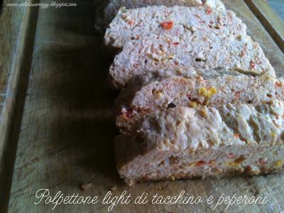 Polpettone light di tacchino e peperoni