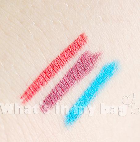 A close up on make up n°95: Kiko, Colour Kajal n° 104 rosso,110 turchese e 113 sangria