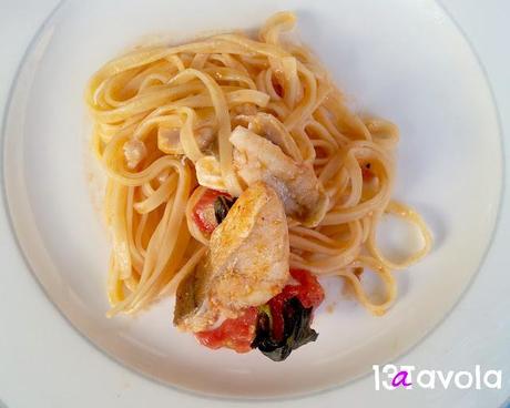 Tagliolini con gallinella di mare