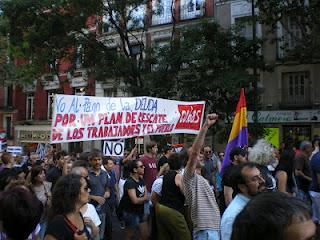 Meno polizia, più istruzione: i mineros entrano in Madrid