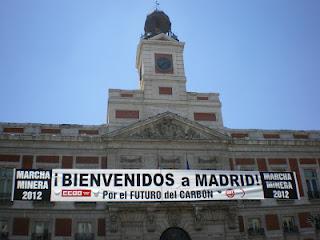 Meno polizia, più istruzione: i mineros entrano in Madrid