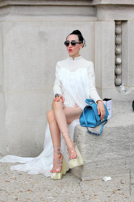 In the Street...Outside Chanel...Haute Couture Paris