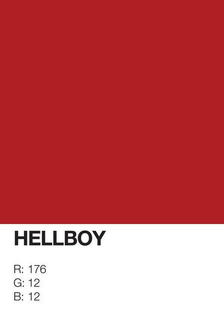 Pantone-Superheroes-Hellboy Pantone Superheroes