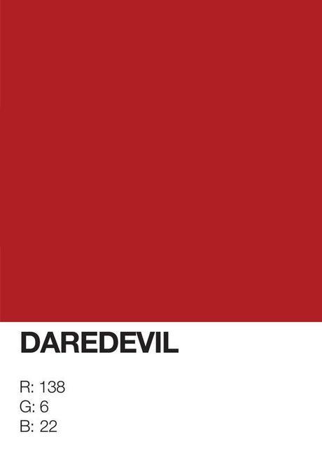 Pantone-Superheroes-Daredevil Pantone Superheroes