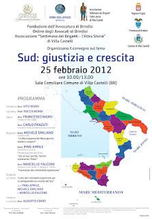 Sud: giustizia e crescita, Convegno