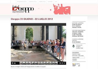 FESTIVAL DELL'ARTE E POESIA.OSOPPO 2012