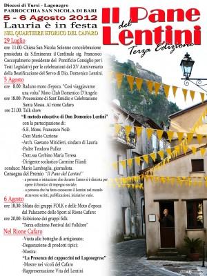 Fervono i preparativi per “Il pane del Lentini” a Lauria